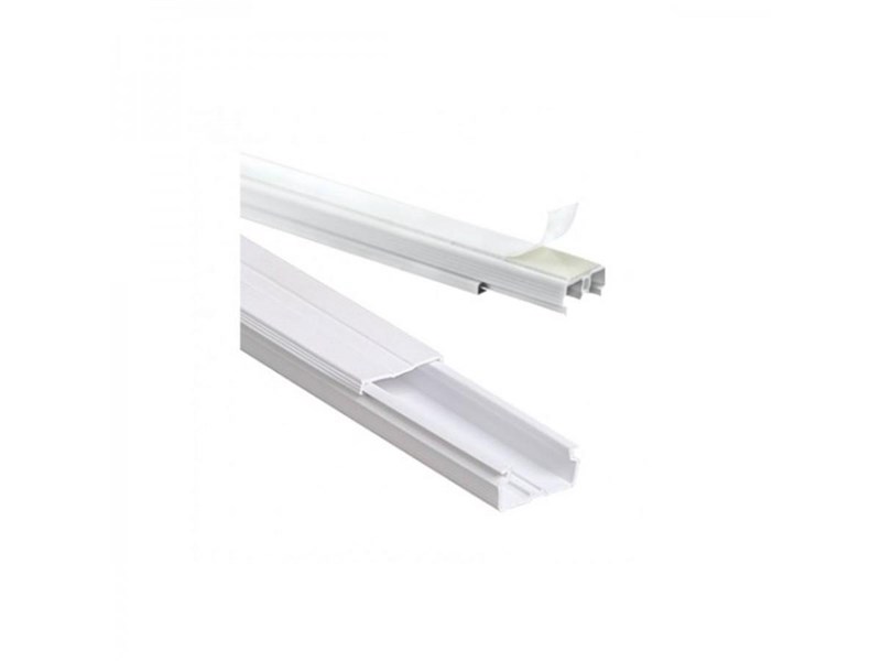 CANALETA BRANCA 20X10X2000MM COM DIVISORIA E FITA FACE ILUMI 62091DF UNIDADE R.00721