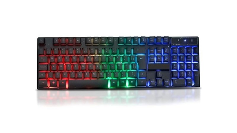TECLADO GAMER EXBOM LED RGB BK-151C