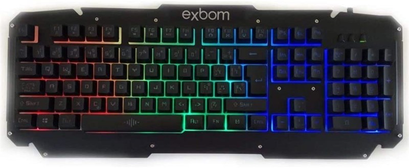 TECLADO GAMER EXBOM METAL BK-G200