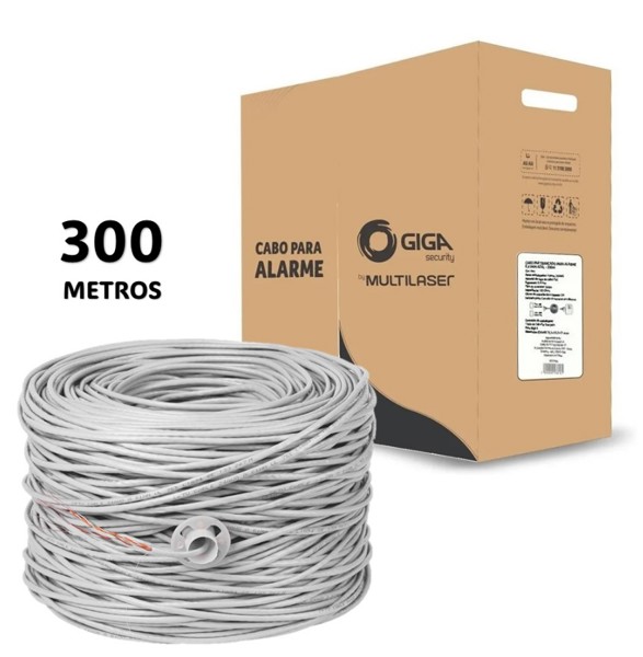CABO REDE CAT5E 0,51MM BRANCO MULTILASER 300M SE321 R.30654