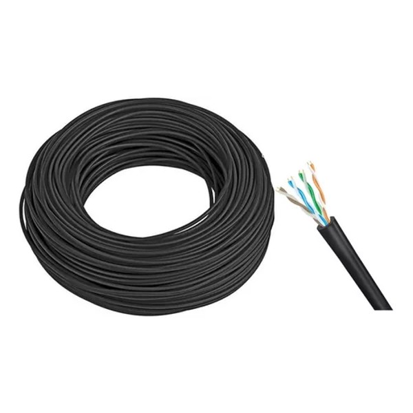 CABO REDE CAT5 0,41MM CONNECT CABLE 100M PRETO MUCA3197 R.31062