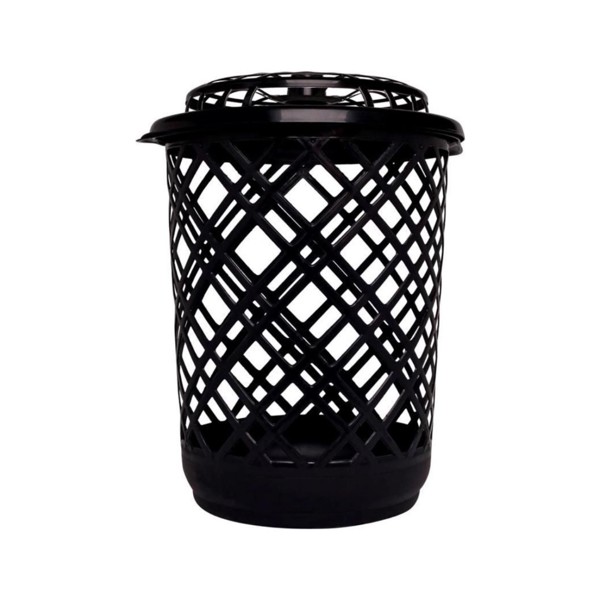 CESTO DE ROUPAS REDONDO TELADO 30 LITROS PRETO JAGUAR R.31181