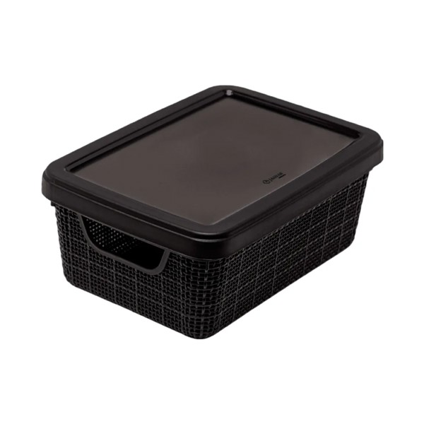KIT 5 CAIXAS ORGANIZADORAS DE JUTA 1.8L 5L 15L ROSE JAGUAR R.31214