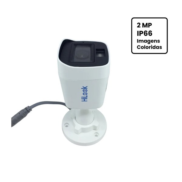 CAMERA 4X1 HD 2MP 180P HILOOK 2.8MM 20M BULLET IP66 THC-B129-LPS R.00693