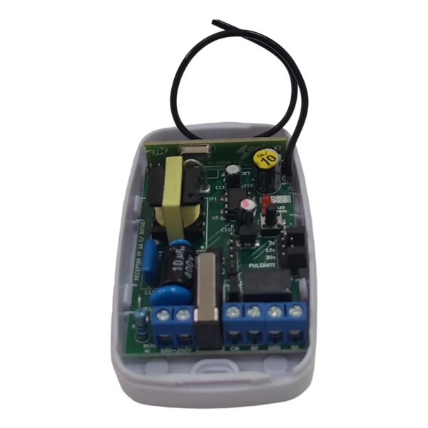 ACIONADOR ELETRONICO BOTOEIRA COM RECEPTOR 433MHZ 12V 1A ACTON COM FIO R.02740