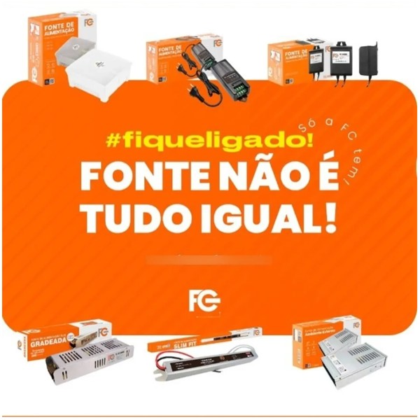 FONTE DE ALIMENTACAO CHAVEADA COLMEIA 12V 20A FC-1220CN FC R.30647