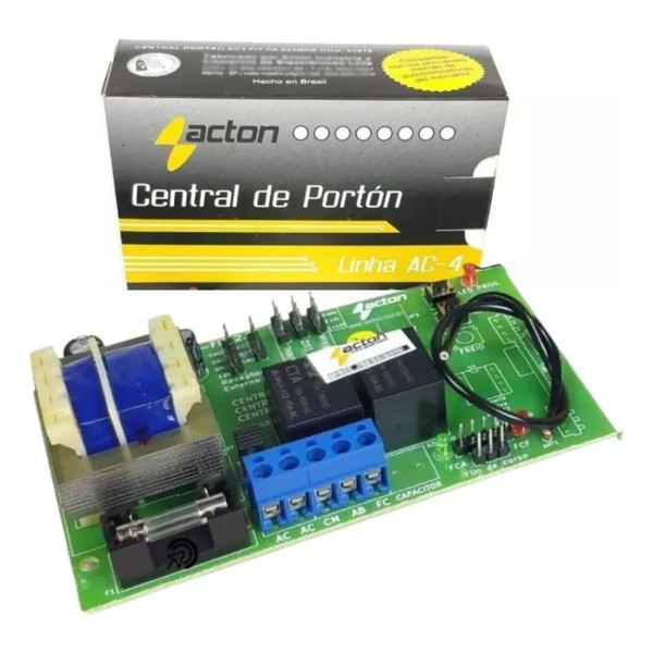 PLACA MOTOR CENTRAL DE PORTAO UNIVERSAL ACTON AC-4 FIT-PA 433MHZ R.20978