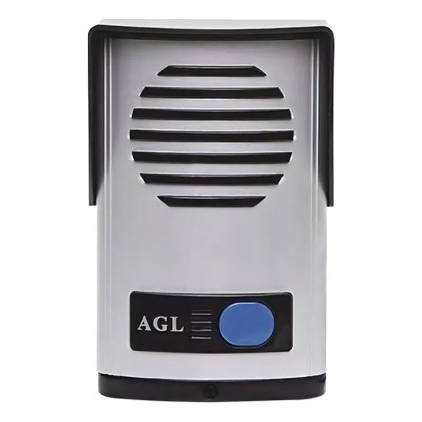 INTERFONE PORTEIRO ELETRONICO AGL P10S CINZA ABS + MONOFONE BRANCO R.02072