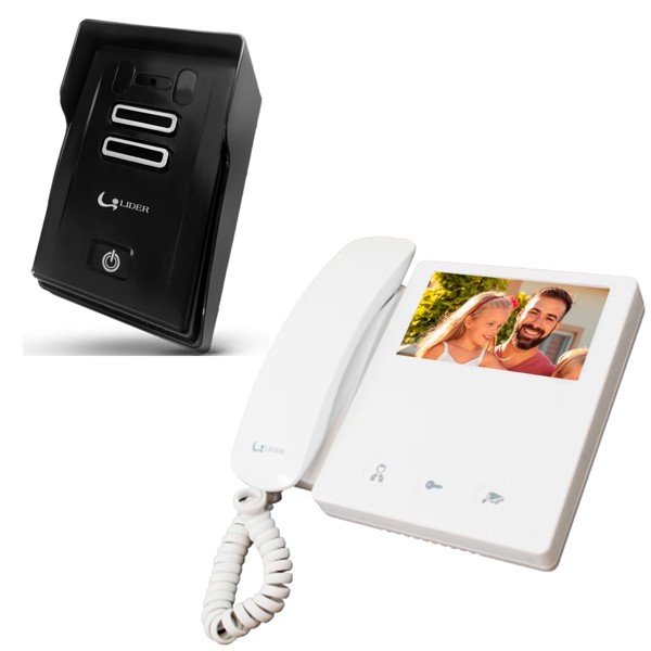 INTERFONE VIDEO PORTEIRO SMART LIDER 4.3 COLOR LR4500 R.02731 - D