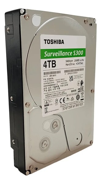 HD 4TB TOSHIBA SURVEILLANCE S300 5400 RPM HDWT840UZSVA R.01627