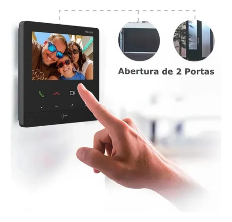 VIDEO PORTEIRO 7 IP WIFI HILOOK VI-K46P R.22302 -D