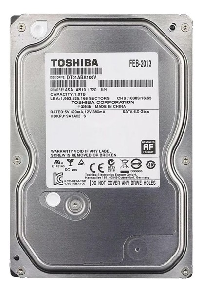 HARD DISK HD 1TB TOSHIBA(HIKVISION) DT01ABA100V R.01623