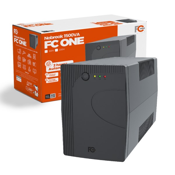 NOBREAK 1500VA 900W FC 127V/220V BIVOLT FC-15ONE1N 9 TOMADAS R.22163-D