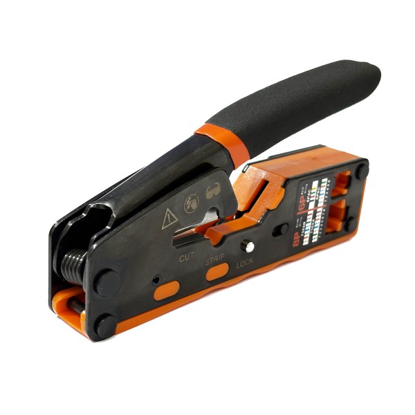 ALICATE CRIPADOR DECAPADOR CORTADOR RJ45 E RJ11 3X1 FC FC-RJ45BN R.00168-D