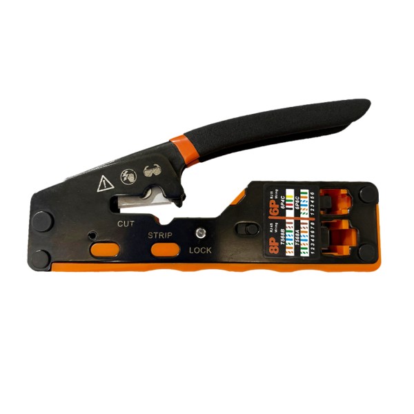 ALICATE CRIPADOR DECAPADOR CORTADOR RJ45 E RJ11 3X1 FC FC-RJ45BN R.00168-D
