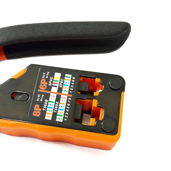 ALICATE CRIPADOR DECAPADOR CORTADOR RJ45 E RJ11 3X1 FC FC-RJ45BN R.00168-D