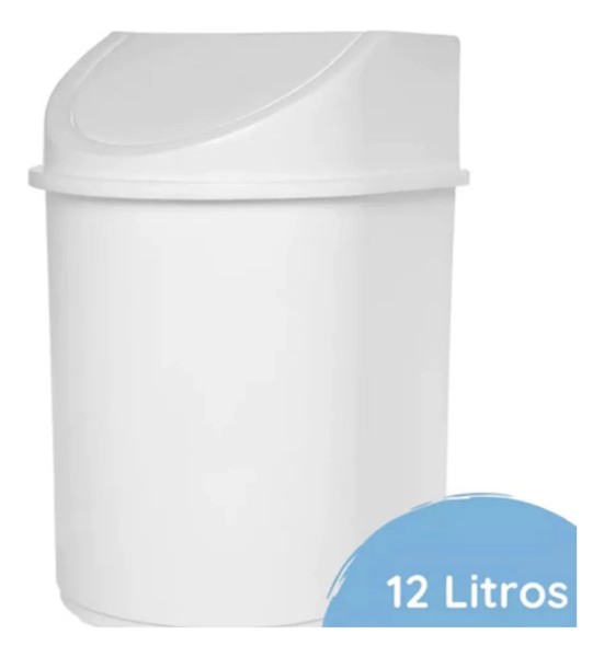 LIXEIRA BASCULANTE 12 LITROS ECO BRANCA JAGUAR R.31154