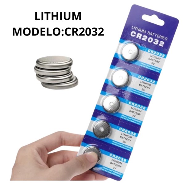 BATERIA LITHIUM CR2032 3V LITHIUM BATTERIES CARTELA 5 UNIDADES R.00288