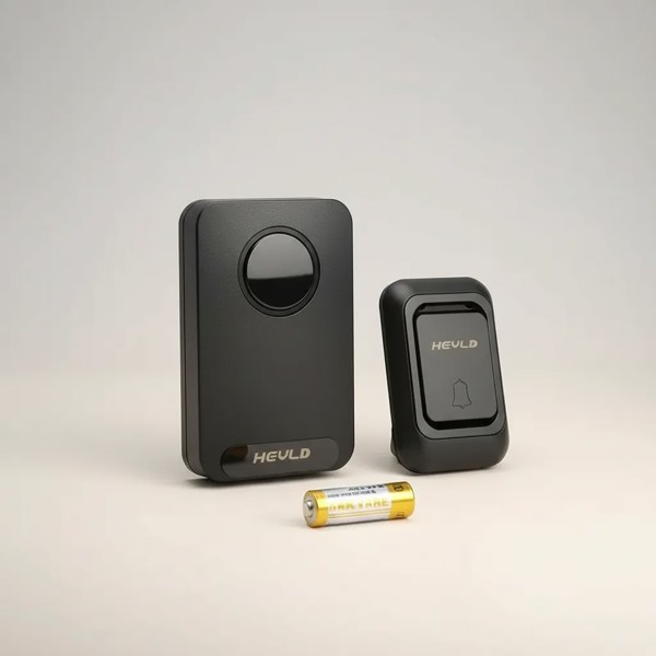 CAMPANHIA SEM FIO DOORBELL HEYLI HY-22 COM BATERIA PRETA 32 TOQUES R.00718