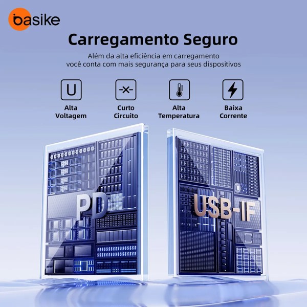 ESTAÇÃO DE CARREGAMENTO 5 PORTAS USB-A CARREGADOR TURBO 30W BASIKE BA-CAR269 R.00795
