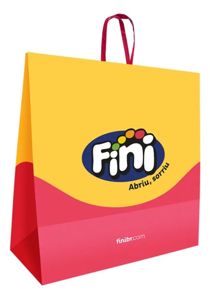 SACOLA DE PAPEL PRESENTEAVEL FINI TAMANHO G R. R.31637