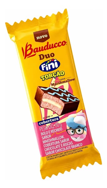 BOLINHO DUO FINI  MARSHMALLOW  TORÇÃO BAUDUCCO 30G  R. R.31639