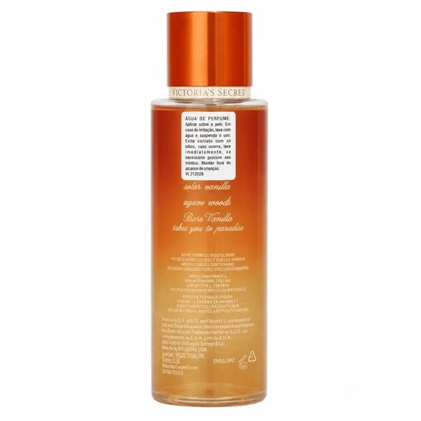 BODY SPLASH VICTORIA'S SECRET BARE VANILLA VACATION 250ML ORIGINAL R.31650