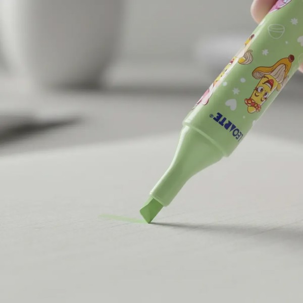 CANETA MARCA TEXTO COLORIDAS COM AROMA FINI LEOARTE R.31677