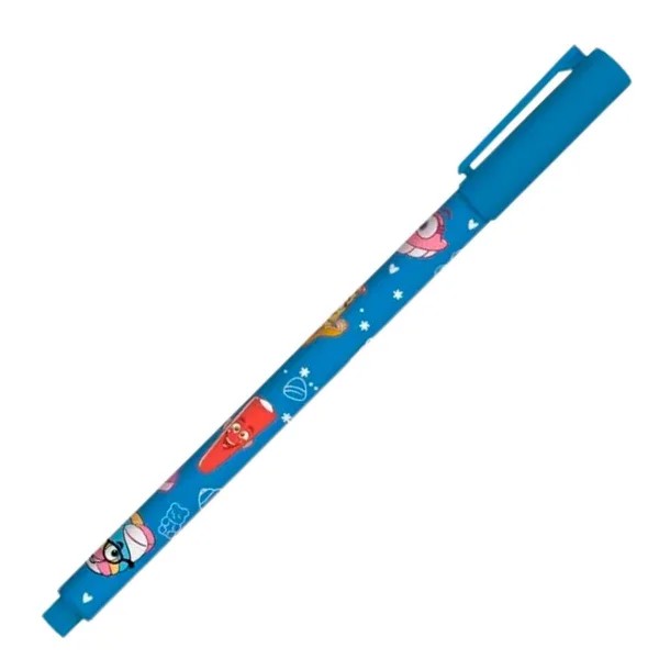 CANETA DE GEL ESTAMPADA FINI LEOARTE R.31678