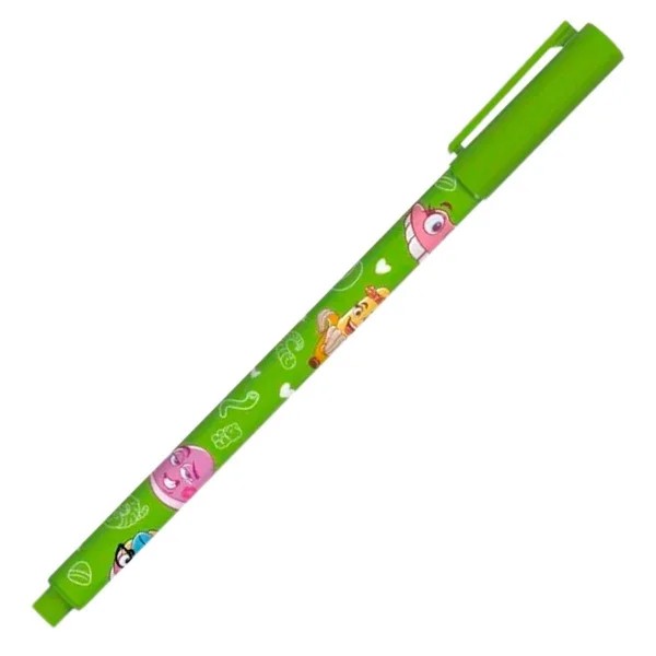 CANETA DE GEL ESTAMPADA FINI LEOARTE R.31678