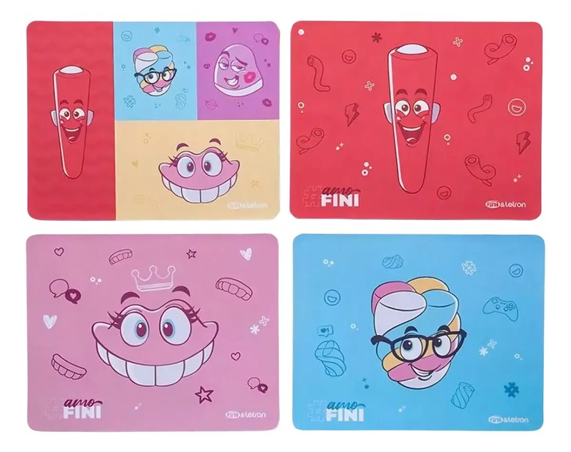 MOUSE PAD ESTAMPADO FINI LETRON ANTIDERRAPANTE EMBORRACHADO R.31680