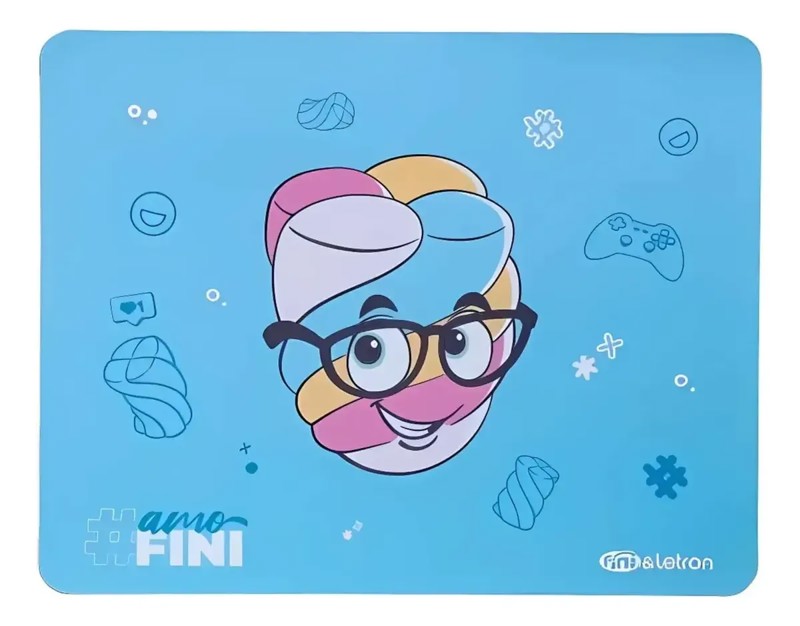 MOUSE PAD ESTAMPADO FINI LETRON ANTIDERRAPANTE EMBORRACHADO R.31680