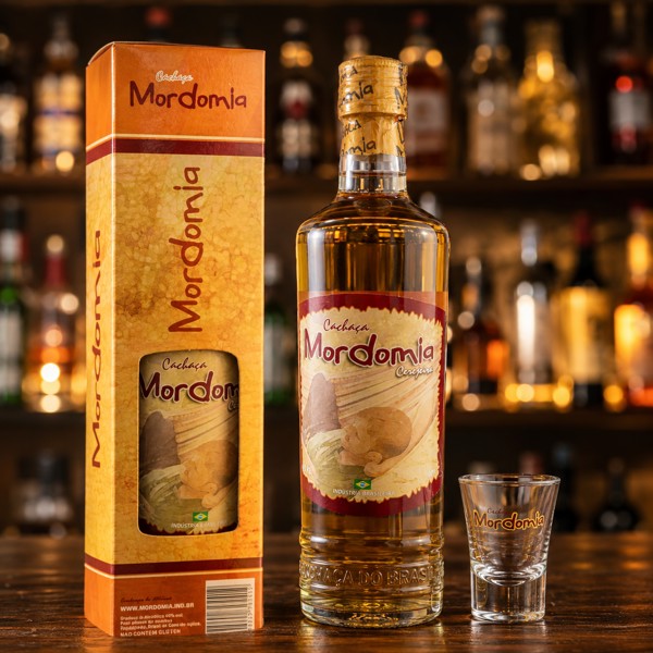CACHAÇA MORDOMIA CEREJEIRA COM COPO 670ML R.31684