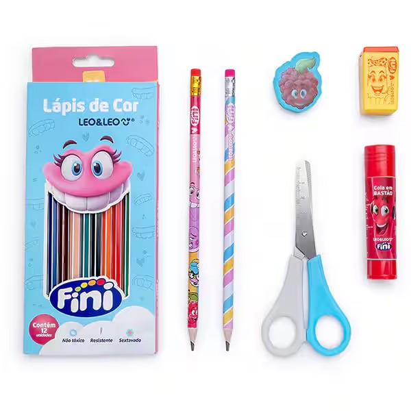 KIT ESCOLAR FINI LEOARTE 18 PEÇAS R.31692