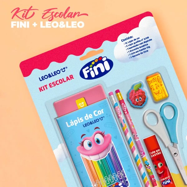 KIT ESCOLAR FINI LEOARTE 18 PEÇAS R.31692