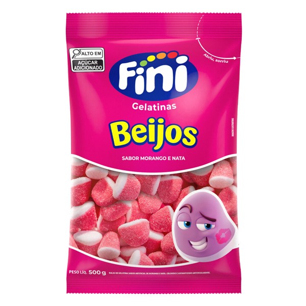 BALA DE GELATINA BEIJOS FINI 500G R.31698