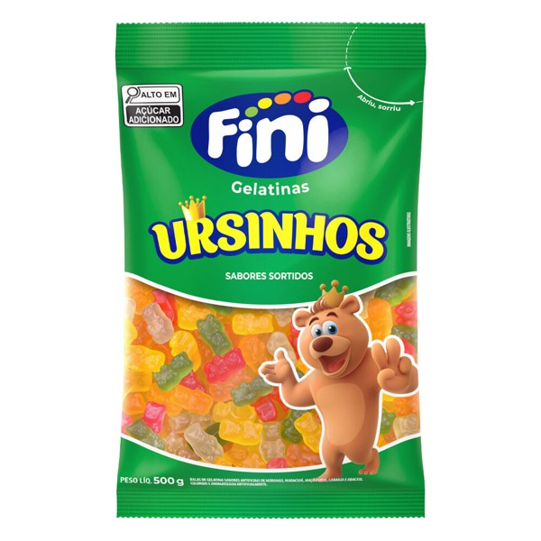 BALA DE GELATINA URSINHOS SOTIDOS FINI 500G R.31700