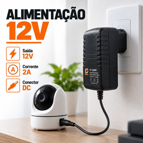 FONTE DE ALIMENTACAO CHAVEADA 12V 2A 24W FC FC-1202EN R.30113