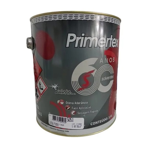 ZARCAO PRIMER CINZA ESCURO 3,6L - PRIMETEX