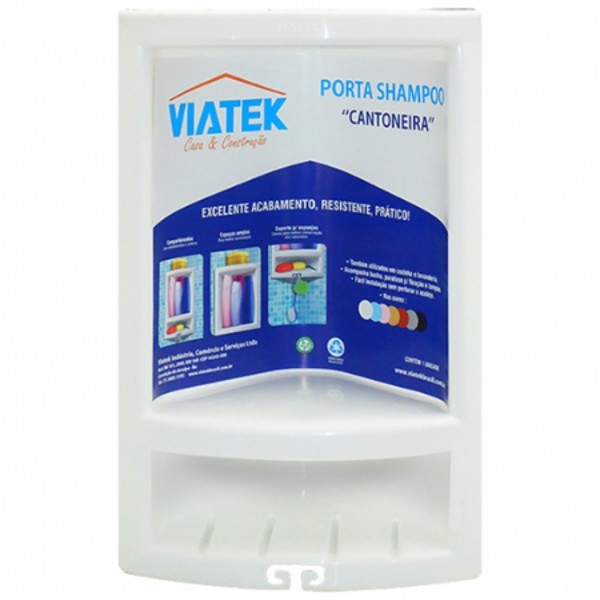 PORTA SHAMPOO CANTONEIRA VIATEK BR