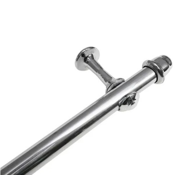 VARAO P/ CORTINA CROMADO 19MM X 1,5M 
