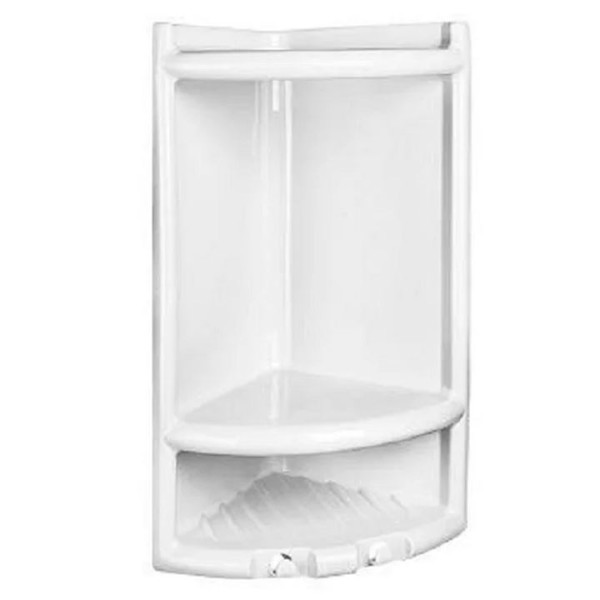 PORTA SHAMPOO DE CANTO PVC BRANCO DUDA
