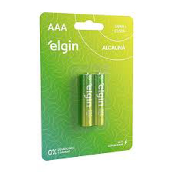 PILHA ELGIN ALCALINA AAA C/ 2 UN