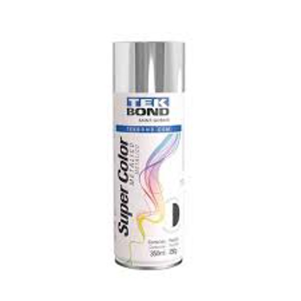TEK BOND TINTA SPRAY METALICO CROMADO 350ML
