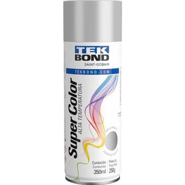 TEK BOND TINTA SPRAY ALTA TEMP ALUMINIO 350ML