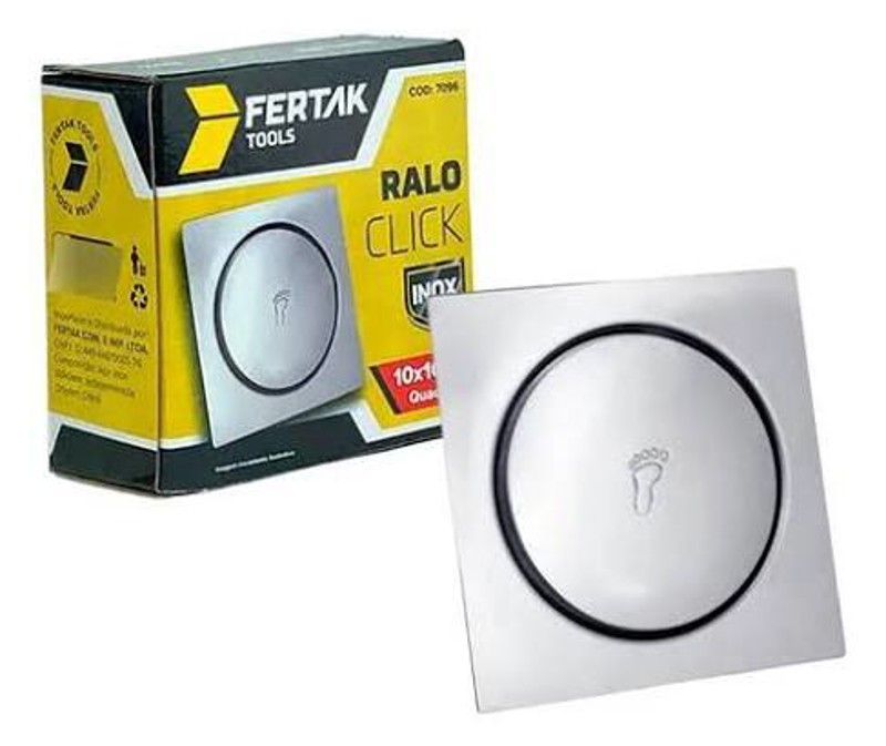 RALO CLICK INOX QUADRADADO FERTAK 15 X 15