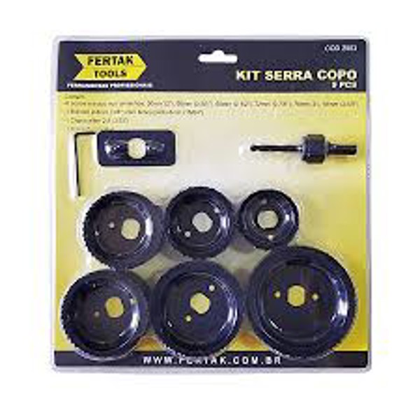KIT SERRA COPO FERTAK 8 PCS 