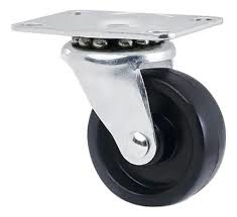 RODIZIO PRETO FERTAK 75MM CAP. 70KG