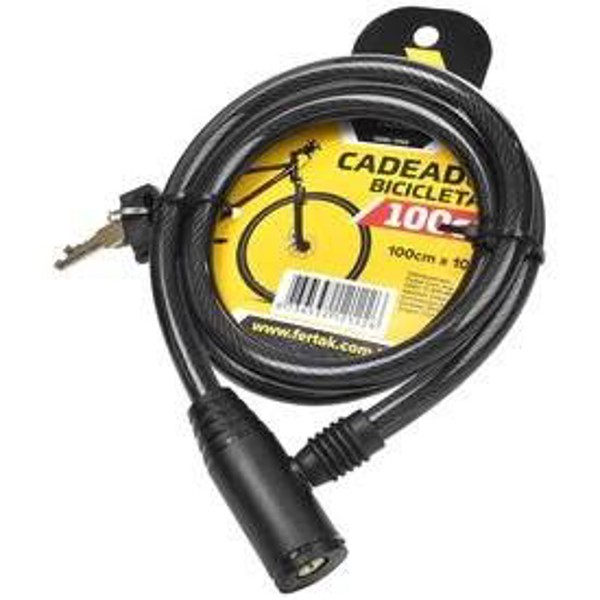 CADEADO PARA BICICLETA FERTAK 1MT X 12MM
