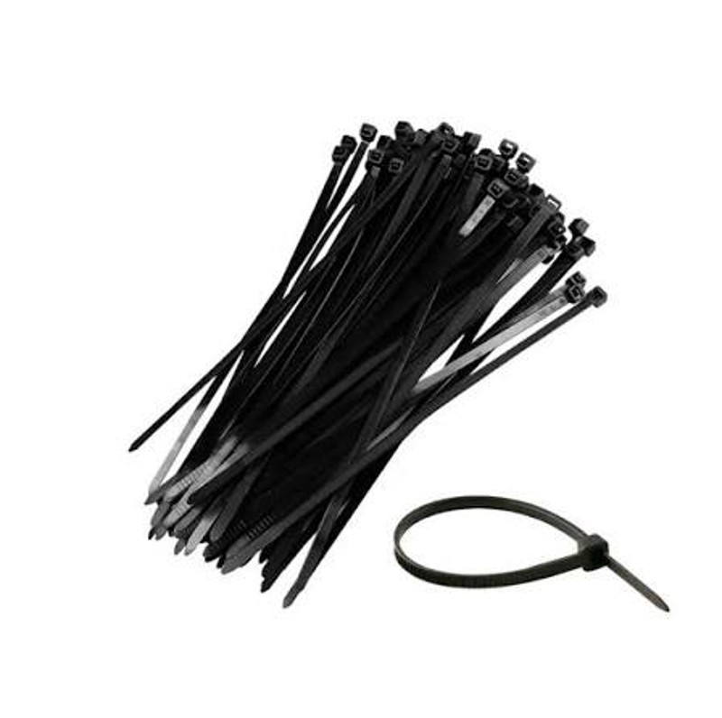 ABRACADEIRA DE NYLON PRETA FERTAK 2,5MM X 140MM PCT C/100